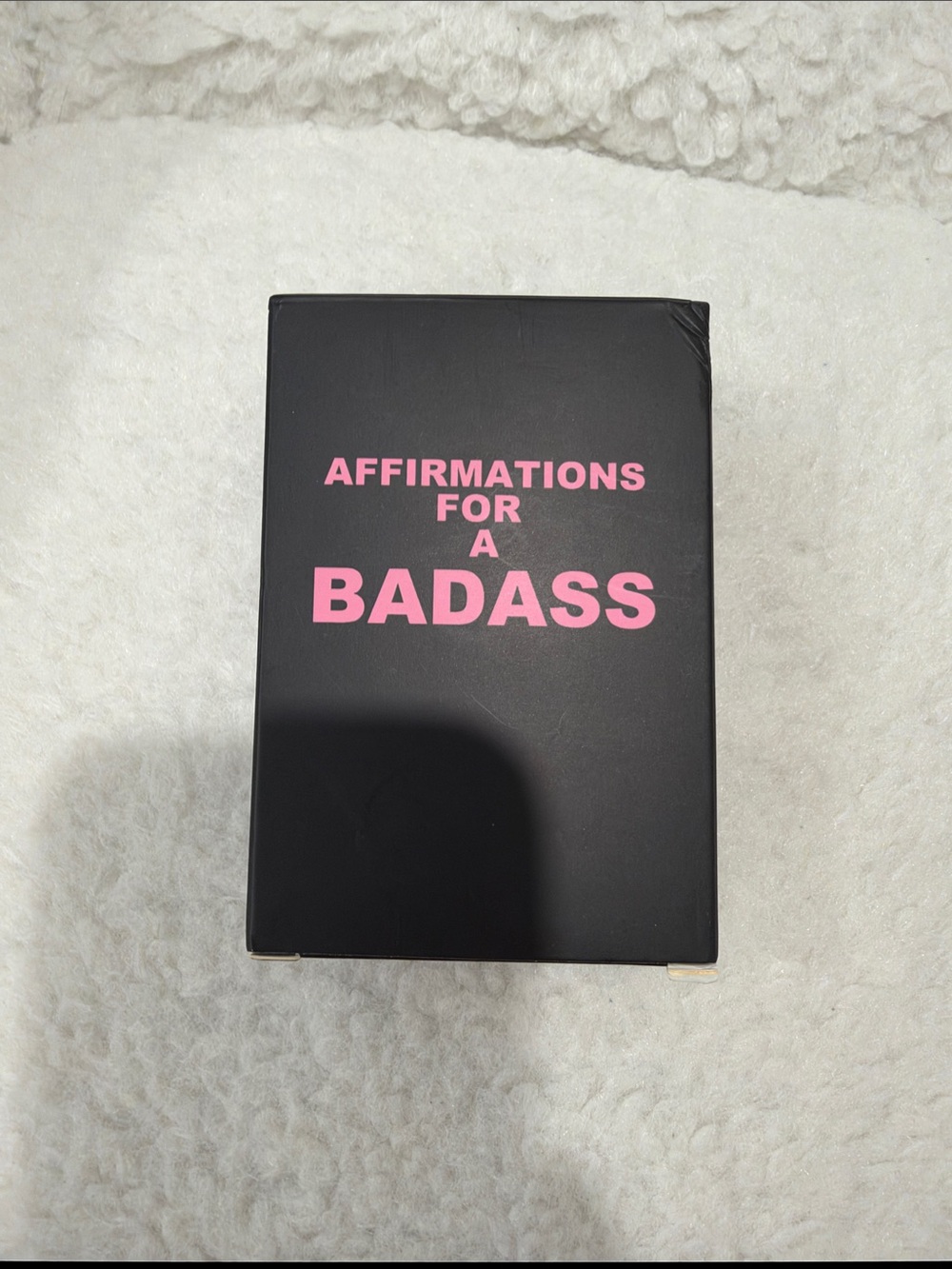Affirmations for a Badass Deck - Black & Pink Affirmation Cards